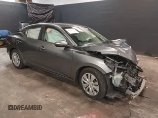 2020 Nissan Sentra S with VIN 3N1AB8BV5LY308865, listed as a IAAI auction lot 41656332 with 52,108 mi miles. Bid and sale history available at carsss.com. Image 1.