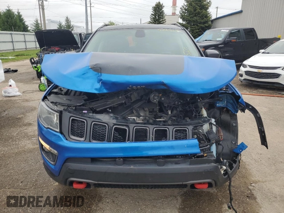 2018 Jeep Compass Trailhawk with VIN 3C4NJDDBXJT139496, listed as a Copart auction lot 57068265 with 105,809 mi miles and Salvage title. Bid and sale history available at DreamBid. Image 5.
