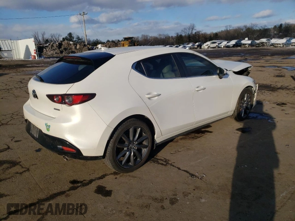 2019 Mazda Mazda3 Hatchback w/Preferred Pkg with VIN JM1BPBMM6K1122341, listed as a Copart auction lot 45672615 with 90,930 mi miles and Salvage Title. Bid and sale history available at carsss.com. Image 3.