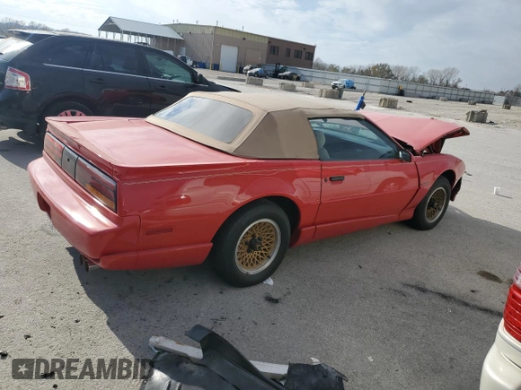 1992 Pontiac Firebird with VIN 1G2FS33E9NL207199, listed as a Copart auction lot 82141304 with 86,424 mi miles and Salvage Title. Bid and sale history available at carsss.com. Image 3.