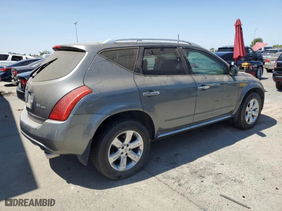2007 Nissan Murano S with VIN JN8AZ08W47W640002, listed as a Copart auction lot 65936704 with 117,762 mi miles and Salvage Title. Bid and sale history available at carsss.com. Image 3.