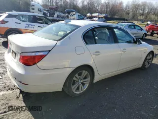 2010 BMW 5 Series 528i with VIN WBANU5C56AC366010, listed as a Copart auction lot 50229075 with 125,766 mi miles and Salvage Title. Bid and sale history available at DreamBid. Image 3.
