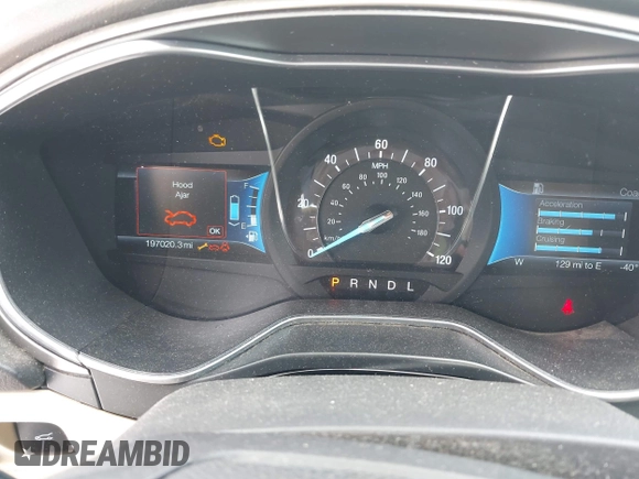 2015 Ford Fusion SE Hybrid with VIN 3FA6P0LU7FR199065, listed as a IAAI auction lot 41944181 with 197,020 mi miles. Bid and sale history available at carsss.com. Image 7.