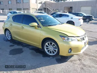 2011 Lexus CT 200h with VIN JTHKD5BH7B2001987, listed as a IAAI auction lot 42139296 with 97,875 mi miles and . Bid and sale history available at DreamBid. Image 1.