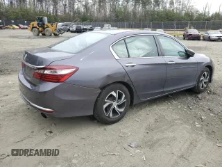 2017 Honda Accord Sedan LX with VIN 1HGCR2F37HA117422, listed as a Copart auction lot 51909935 with 131,195 mi miles and Salvage Title. Bid and sale history available at carsss.com. Image 3.