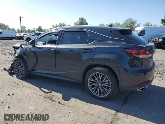 2022 Lexus RX with VIN 2T2YZMDA1NC356663, listed as a Copart auction lot 57732974 with 26,601 mi miles and Salvage Title. Bid and sale history available at carsss.com. Image 2.