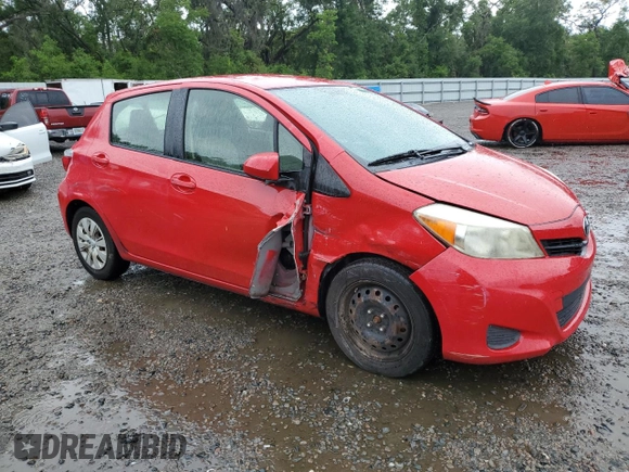 2013 Toyota Yaris L with VIN JTDKTUD39DD548136, listed as a Copart auction lot 56768875 with 147,532 mi miles and Salvage Title. Bid and sale history available at DreamBid. Image 4.