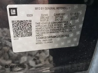 2019 Cadillac CT6 Luxury AWD with VIN 1G6KB5RS8KU135391, listed as a Copart auction lot 81174234 with 88,470 mi miles and Salvage title. Bid and sale history available at DreamBid. Image 13.