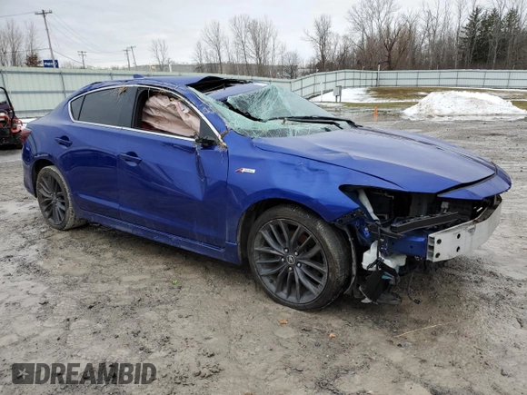 2019 Acura ILX w/Premium/A-Spec Pkg with VIN 19UDE2F81KA002043, listed as a Copart auction lot 72591162 with 83,842 mi miles. Bid and sale history available at carsss.com. Image 4.