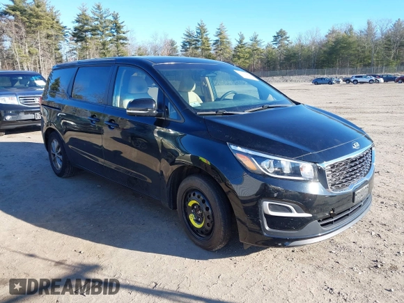 2020 Kia Sedona EX with VIN KNDMB5C17L6587425, listed as a IAAI auction lot 40998825 with 57,503 mi miles. Bid and sale history available at carsss.com. Image 1.