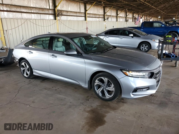 2018 Honda Accord EX with VIN 1HGCV1F47JA136590, listed as a Copart auction lot 53851585 with 100,260 mi miles and Salvage Title. Bid and sale history available at DreamBid. Image 4.