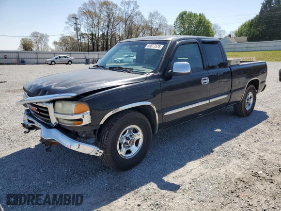 2004 GMC Sierra 1500 SLE with VIN 2GTEC19VX41275970, listed as a Copart auction lot 50577575 with 178,442 mi miles and Salvage Title. Bid and sale history available at DreamBid. Image 1.