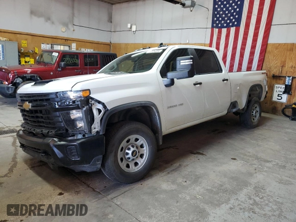 2024 Chevrolet Silverado 3500HD Work Truck with VIN 1GC4YSE78RF184240, listed as a Copart auction lot 71125204 with 20,056 mi miles and Non Repairable. Bid and sale history available at DreamBid. Image 1.