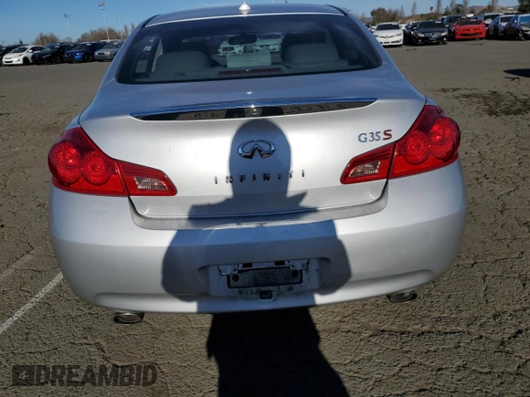2008 Infiniti G35 Sedan Journey with VIN JNKBV61E98M226659, listed as a Copart auction lot 88713895 with 182,886 mi miles and Salvage Title. Bid and sale history available at carsss.com. Image 6.