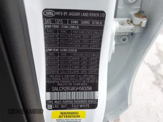 2016 Land Rover Discovery Sport HSE z VIN SALCR2BG8GH583298, wystawiony jako IAAI lot #42188949 z przebiegiem 145 040 mil mil oraz . Historia ofert i sprzedaży dostępna na DreamBid. Obrazek 9.