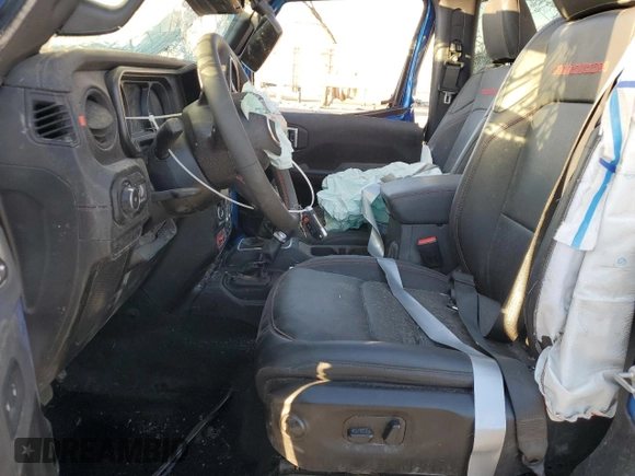 2024 Jeep Wrangler Rubicon z VIN 1C4PJXCG1RW298288, wystawiony jako Copart lot #81371914 z przebiegiem 4 445 mil mil oraz Szkoda całkowita • Salvage title. Historia ofert i sprzedaży dostępna na DreamBid. Obrazek 7.