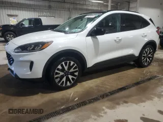 2020 Ford Escape SE Sport Hybrid with VIN 1FMCU9BZ0LUC28736, listed as a Copart auction lot 45525015 with 65,481 mi miles and Salvage Title. Bid and sale history available at carsss.com. Image 1.