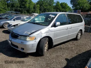2003 Honda Odyssey EX-L z VIN 5FNRL18903B007639, wystawiony jako Copart lot #57230975 z przebiegiem 189 235 mil mil oraz Szkoda całkowita • Salvage title. Historia ofert i sprzedaży dostępna na DreamBid. Obrazek 1.