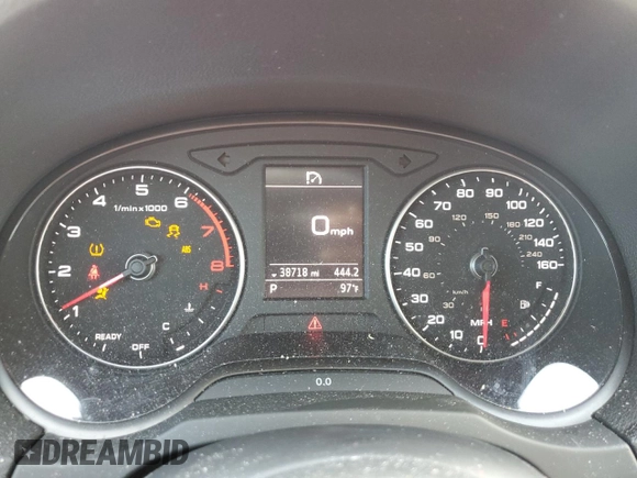 2019 Audi A3 Sedan Premium with VIN WAUAUGFF6KA089757, listed as a Copart auction lot 57540234 with 38,718 mi miles and Salvage Title. Bid and sale history available at carsss.com. Image 9.