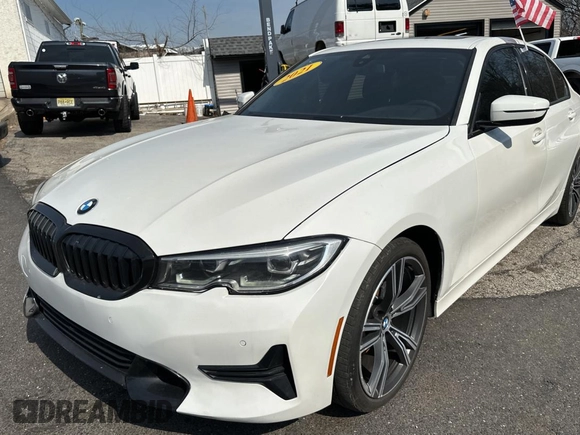 2021 BMW 3 Series 330i with VIN 3MW5R1J00M8B48688, listed as a Copart auction lot 49133935 with 43,293 mi miles and Clean Title. Bid and sale history available at carsss.com. Image 2.