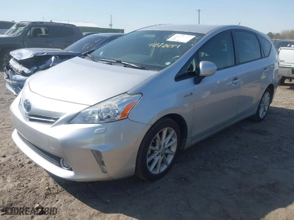 2012 Toyota Prius v Two with VIN JTDZN3EU7C3177010, listed as a IAAI auction lot 41870014 with 79,609 mi miles. Bid and sale history available at carsss.com. Image 2.