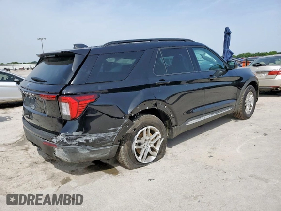 2025 Ford Explorer Active with VIN 1FMUK7DH8SGB11664, listed as a Copart auction lot 56994065 with 2,144 mi miles and Salvage title. Bid and sale history available at DreamBid. Image 3.