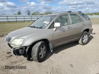 2001 Lexus RX 300 with VIN JTJGF10U410090158, listed as a Copart auction lot 77817154 with 130,583 mi miles and Salvage Title. Bid and sale history available at carsss.com. Image 1.