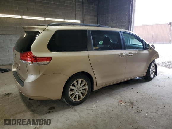 2012 Toyota Sienna XLE with VIN 5TDDK3DC1CS047265, listed as a Copart auction lot 58500275 with 203,548 mi miles and Salvage title. Bid and sale history available at DreamBid. Image 3.
