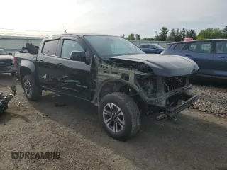 2021 Chevrolet Colorado 4WD Z71 with VIN 1GCGTDEN7M1289699, listed as a Copart auction lot 58043195 with Not provided miles and Salvage title. Bid and sale history available at DreamBid. Image 4.