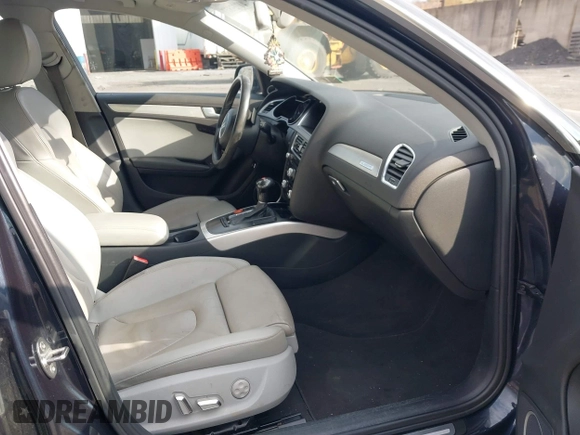 2013 Audi A4 Premium Plus with VIN WAUFFAFL2DN034768, listed as a IAAI auction lot 40727577 with 215,069 mi miles. Bid and sale history available at carsss.com. Image 5.