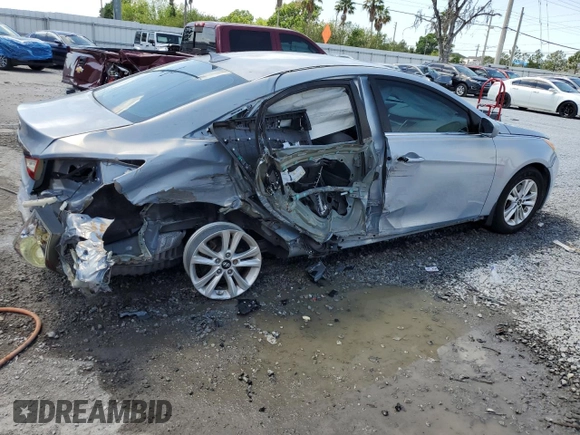 2013 Hyundai Sonata GLS with VIN 5NPEB4AC8DH640529, listed as a Copart auction lot 51281265 with 26,193 mi miles and Salvage Title. Bid and sale history available at carsss.com. Image 3.