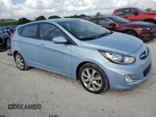 2012 Hyundai Accent SE with VIN KMHCU5AE3CU012287, listed as a Copart auction lot 60224945 with 62,583 mi miles and Salvage title. Bid and sale history available at DreamBid. Image 4.