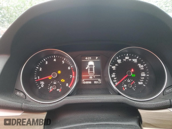 2017 Volkswagen Passat SE z VIN 1VWBT7A34HC039974, wystawiony jako Copart lot #56467785 z przebiegiem 104 996 mil mil oraz Szkoda całkowita • Salvage title. Historia ofert i sprzedaży dostępna na DreamBid. Obrazek 9.