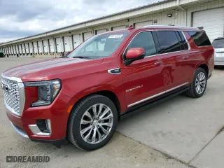 2021 GMC Yukon XL Denali with VIN 1GKS2JKL2MR199414, listed as a Copart auction lot 50712355 with 62,090 mi miles and Salvage Title. Bid and sale history available at carsss.com. Image 1.