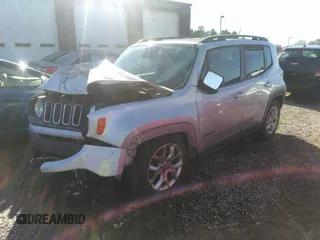 2017 Jeep Renegade Latitude with VIN ZACCJABBXHPE71416, listed as a IAAI auction lot 41207701 with Not Provided miles. Bid and sale history available at carsss.com. Image 2.
