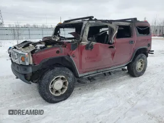 2005 Hummer H2 SUV with VIN 5GRGN23U35H103463, listed as a Copart auction lot 88523045 with Not Provided miles and Non Repairable. Bid and sale history available at carsss.com. Image 1.