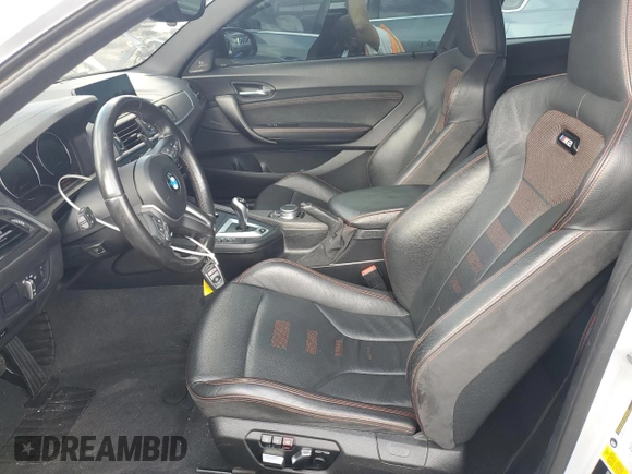2019 BMW M2 Competition with VIN WBS2U7C51K7D09463, listed as a Copart auction lot 70858494 with 53,327 mi miles and Salvage Title. Bid and sale history available at carsss.com. Image 7.