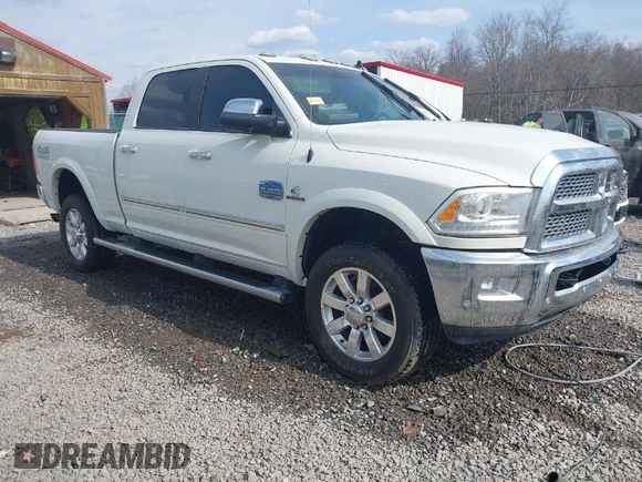 2017 Ram 2500 Laramie with VIN 3C6UR5FL7HG631784, listed as a IAAI auction lot 41616119 with 34,202 mi miles. Bid and sale history available at carsss.com. Image 1.
