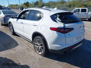 2018 Alfa Romeo Stelvio Ti Sport with VIN ZASFAKNN8J7B84353, listed as a IAAI auction lot 40483977 with 86,077 mi miles. Bid and sale history available at carsss.com. Image 3.