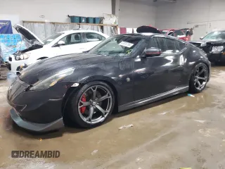 2014 Nissan 370Z Nismo with VIN JN1AZ4EHXEM633754, listed as a Copart auction lot 82035784 with 55,793 mi miles and Salvage Title. Bid and sale history available at DreamBid. Image 1.