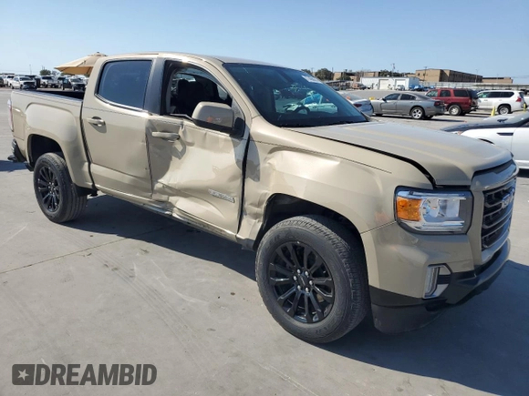 2022 GMC Canyon 2WD Elevation with VIN 1GTG5CEN8N1322893, listed as a Copart auction lot 77456674 with 29,906 mi miles and Salvage Title. Bid and sale history available at carsss.com. Image 4.