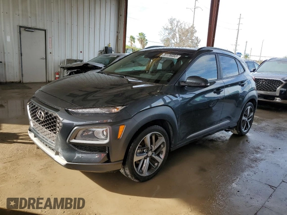 2020 Hyundai Kona Limited with VIN KM8K33A59LU493780, listed as a Copart auction lot 38136083 with 9,084 mi miles. Bid and sale history available at carsss.com. Image 1.