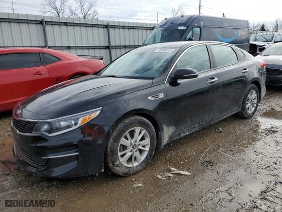 2017 Kia Optima LX with VIN KNAGT4L39H5132737, listed as a Copart auction lot 46889515 with 133,047 mi miles and Clean Title. Bid and sale history available at carsss.com. Image 1.
