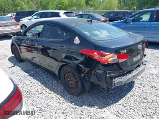 2012 Hyundai Elantra Limited with VIN 5NPDH4AE5CH069804, listed as a IAAI auction lot 42017607 with 185,209 mi miles. Bid and sale history available at carsss.com. Image 3.