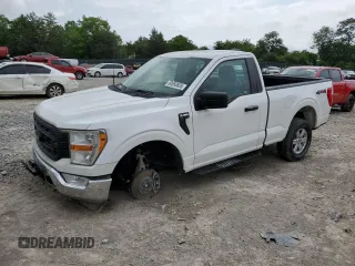 2021 Ford F-150 XL with VIN 1FTMF1EP7MKE72931, listed as a Copart auction lot 60650605 with 23,825 mi miles and Salvage title. Bid and sale history available at DreamBid. Image 1.