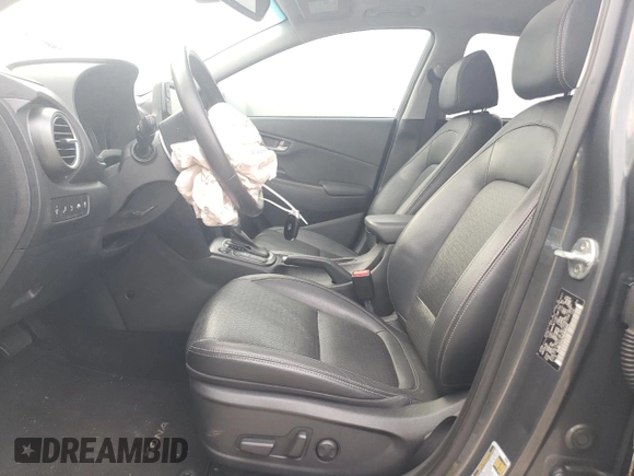 2021 Hyundai Kona Ultimate with VIN KM8K53A57MU606301, listed as a Copart auction lot 85510014 with 46,014 mi miles and Salvage Title. Bid and sale history available at carsss.com. Image 7.