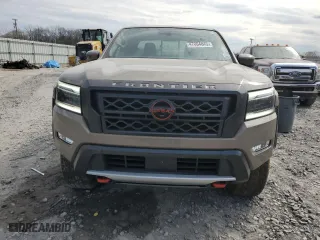 2024 Nissan Frontier PRO-4X with VIN 1N6ED1EK1RN616488, listed as a Copart auction lot 47004845 with 27,112 mi miles and Salvage Title. Bid and sale history available at carsss.com. Image 5.