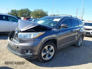 2015 Toyota Highlander Limited with VIN 5TDYKRFH0FS067881, listed as a IAAI auction lot 41272012 with 94,423 mi miles and . Bid and sale history available at DreamBid. Image 2.