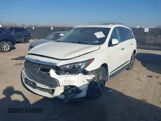 2017 Infiniti QX60 with VIN 5N1DL0MM2HC550358, listed as a IAAI auction lot 41664787 with 133,024 mi miles and . Bid and sale history available at DreamBid. Image 2.