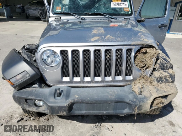 2020 Jeep Wrangler Unlimited Sport with VIN 1C4HJXDN9LW155470, listed as a Copart auction lot 50801215 with Not provided miles and Salvage title. Bid and sale history available at DreamBid. Image 13.